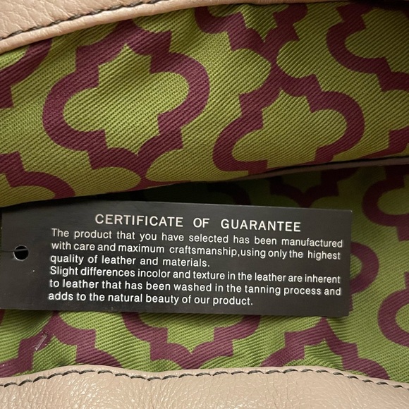 NWT OR YANY Pebble Leather Colorblock Victoria Yellow, Tan, Grey Large Hobo Bag - Picture 12 of 14